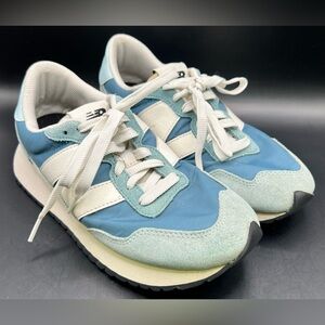 New Balance 237 Sneakers,Blue‎ w/White Accents, Size:8